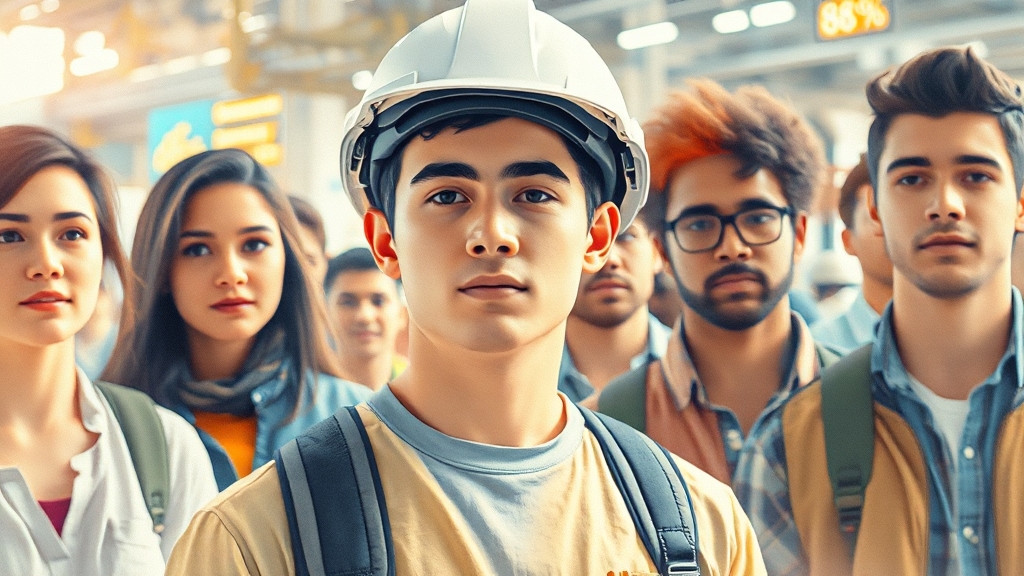 응시자 현황과 시장 전망 (watercolor 스타일)