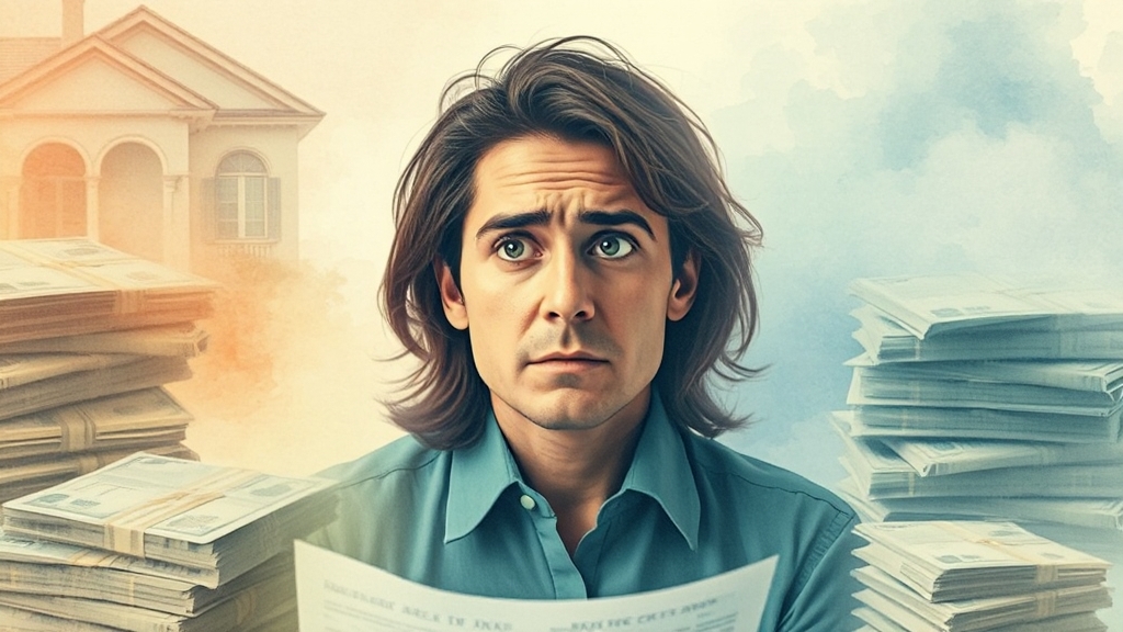 낙찰 후 대출, 미리 확인! (watercolor 스타일)