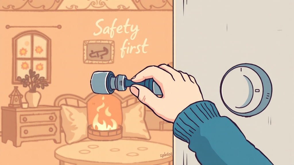 가스 안전 점검 및 생활 수칙 (illustration 스타일)