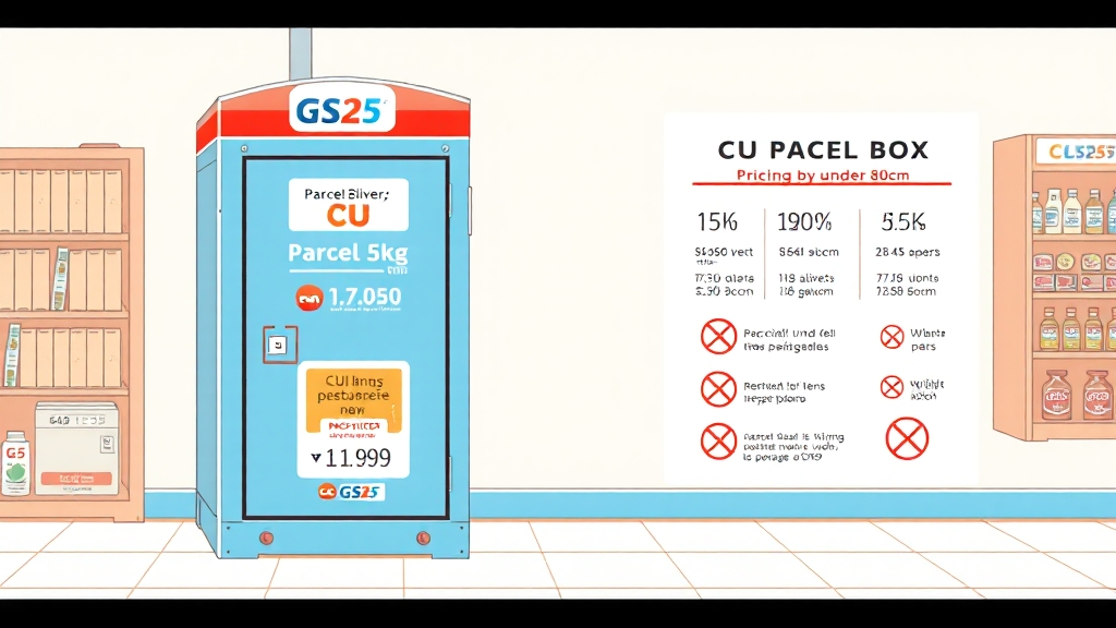 택배 가격 & 이용 제한 (illustration 스타일)