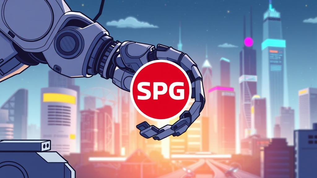 결론: 에스피지, 로봇 산업 성장과 함께 도약할까? (illustration 스타일)