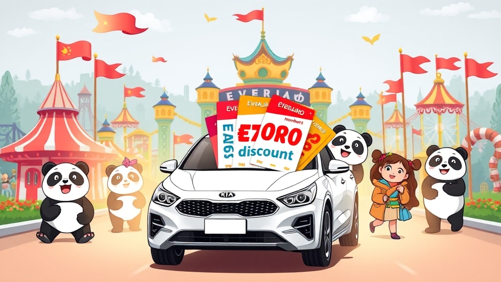 기아차 차주 특별 할인 (cartoon 스타일)