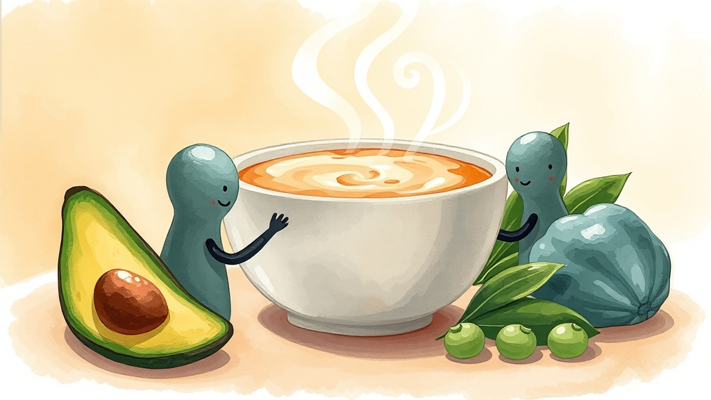 저자극 식단, 왜 필요할까? (illustration 스타일)