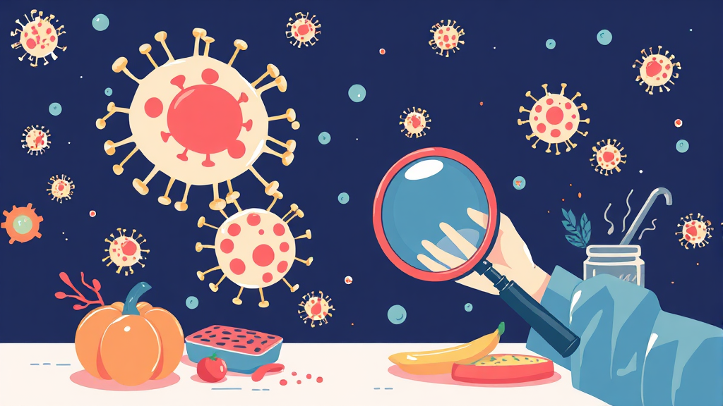 노로바이러스 Q&A: 궁금증 해결 (illustration 스타일)