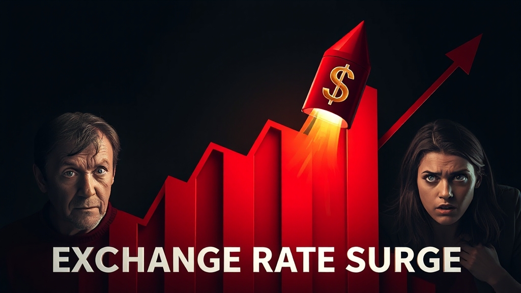 최근 환율 급등 현황 (realistic 스타일)
