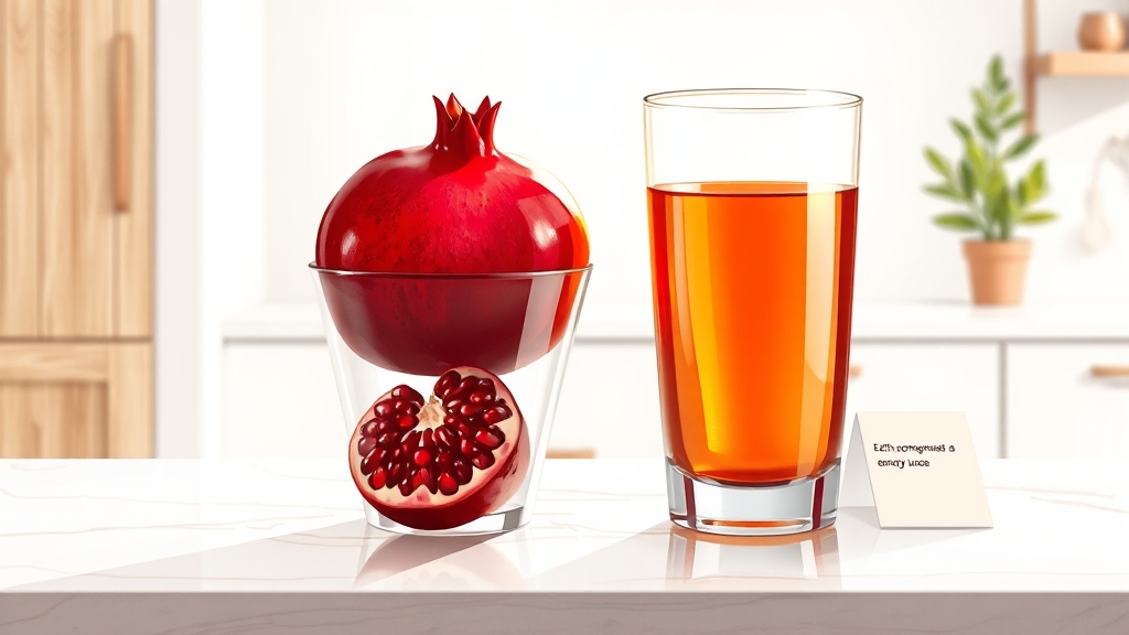 석류즙, 제대로 마시는 법? (illustration 스타일)