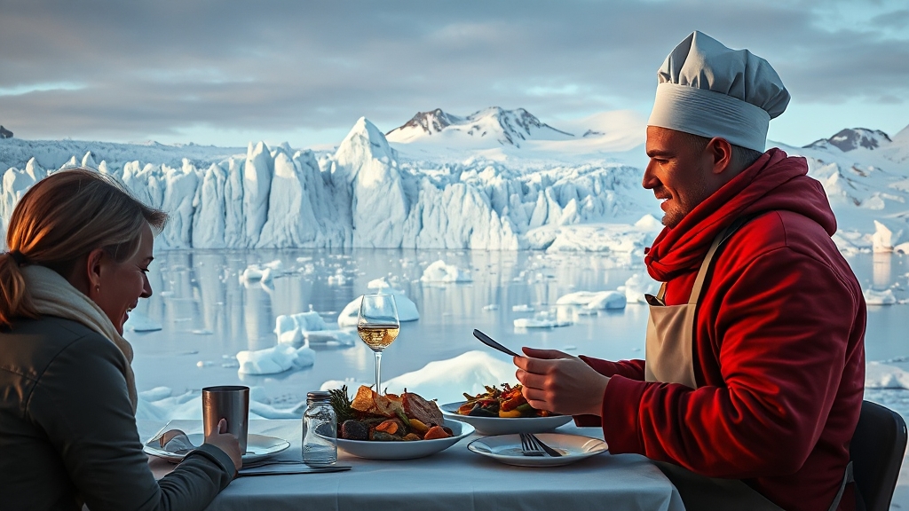 단순 요리 넘어 기후 환경 메시지 전달 (realistic 스타일)