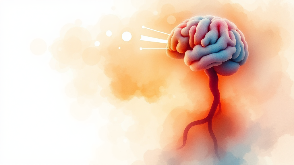 스트레스 관리도 필수! (watercolor 스타일)