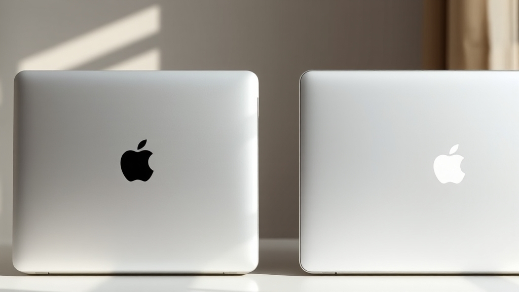 맥북 에어 vs 프로: 선택 가이드 (realistic 스타일)