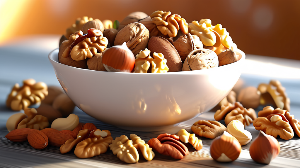 단백질 견과류 다이어트, 왜 주목해야 할까? (realistic 스타일)