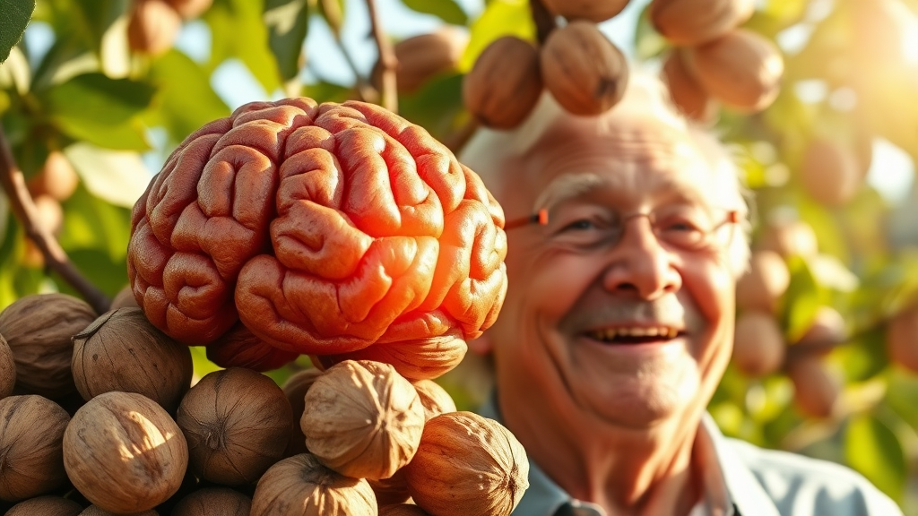 호두 효능, 어디에 좋을까? (realistic 스타일)