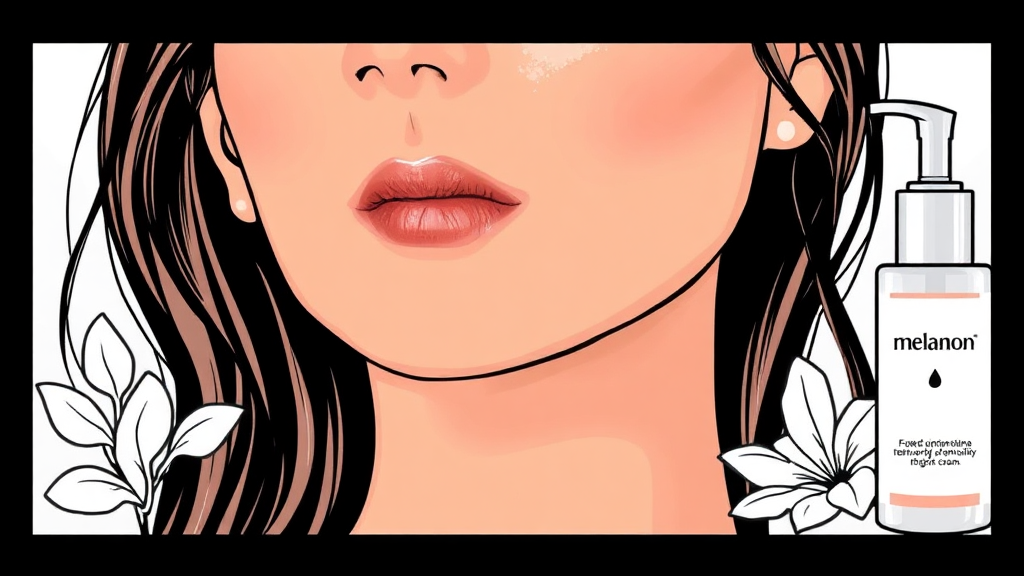 멜라논 크림 사용 후기: 실제 경험담과 변화 (illustration 스타일)
