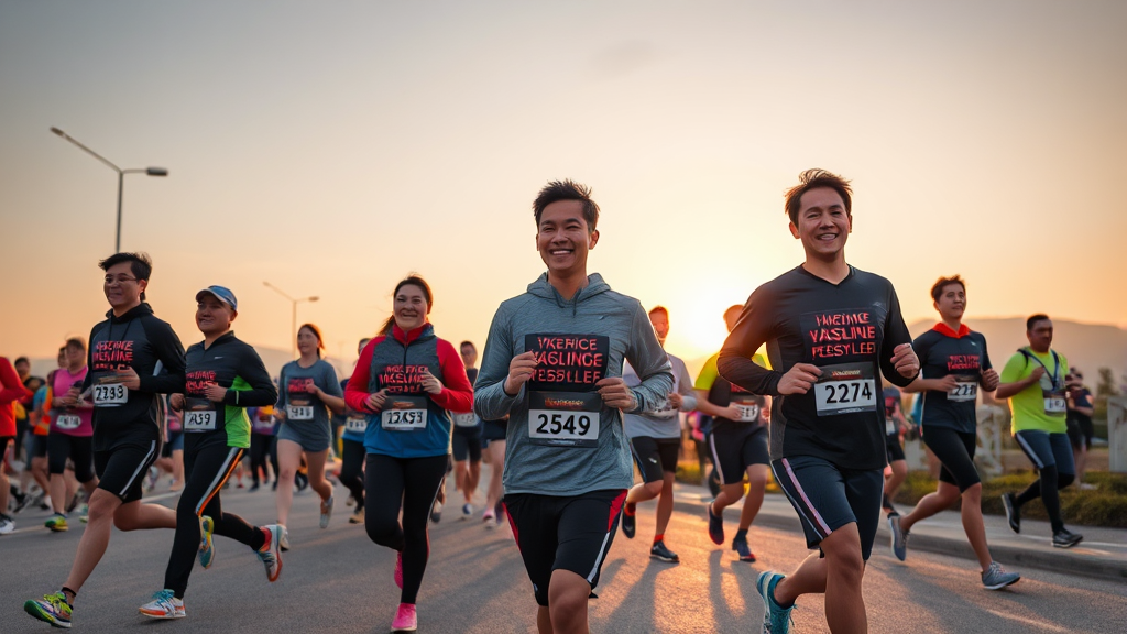 걷기 팁 & 건강 정보 (realistic 스타일)