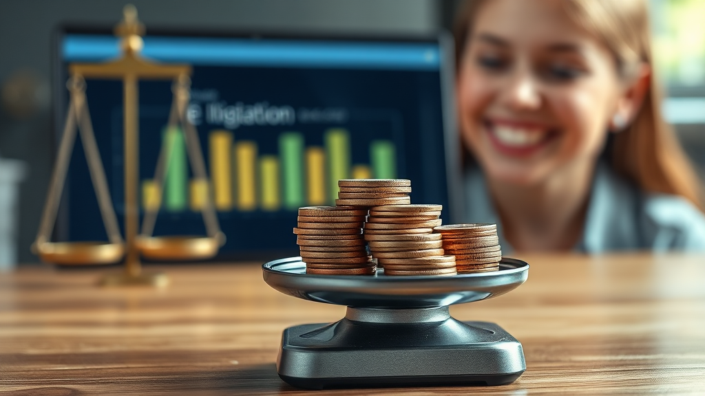 소액 민사소송 비용 납부 (realistic 스타일)