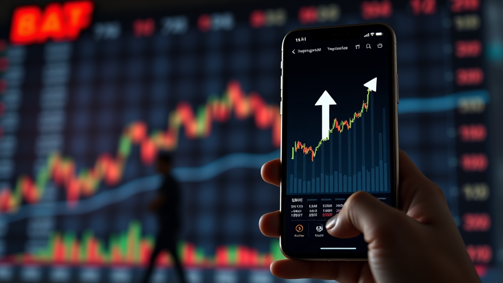 실시간 시세, 놓치지 마세요! (realistic 스타일)