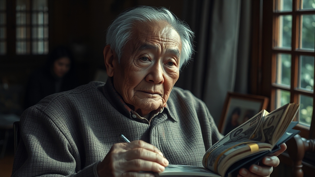 94세 윤명순 씨의 삶 (realistic 스타일)