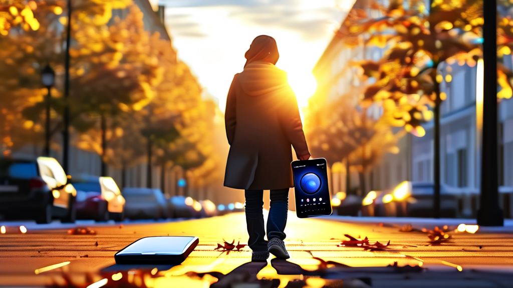 새 휴대폰 수령 후, 이전 휴대폰은 어떻게 처리할까? (realistic 스타일)