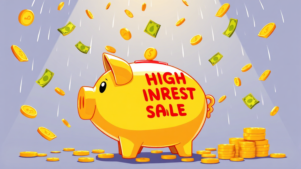 고금리 특판 예적금 활용 전략 (cartoon 스타일)