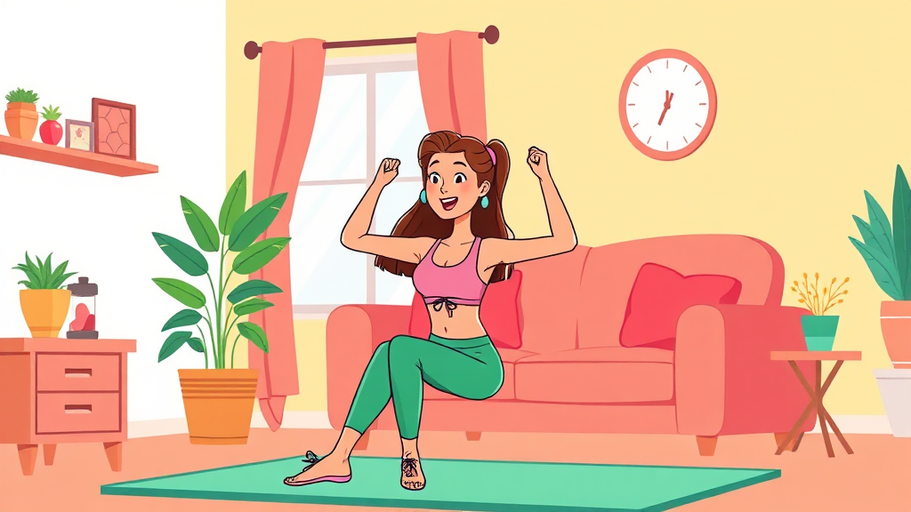 나에게 맞는 운동 계획 (cartoon 스타일)