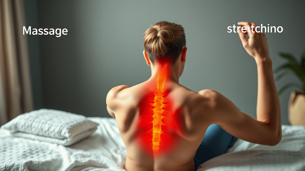 통증 완화를 위한 다양한 방법 비교 및 선택 가이드 (realistic 스타일)