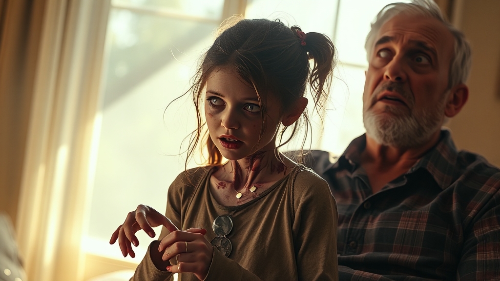 좀비딸: 장르의 신선한 조합 (realistic 스타일)