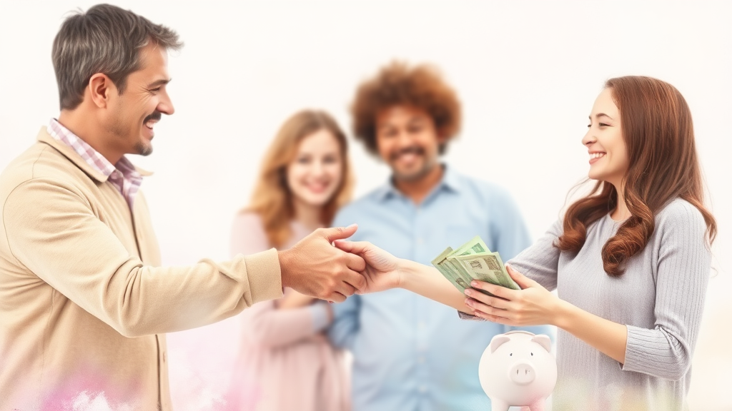 증여세율 및 계산 방법 (watercolor 스타일)