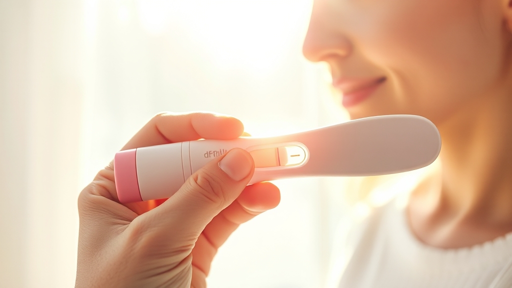 임신테스트기 작동 원리 (realistic 스타일)