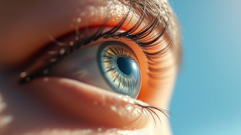 라식 vs 라섹: 수술 방법 비교 (realistic 스타일)