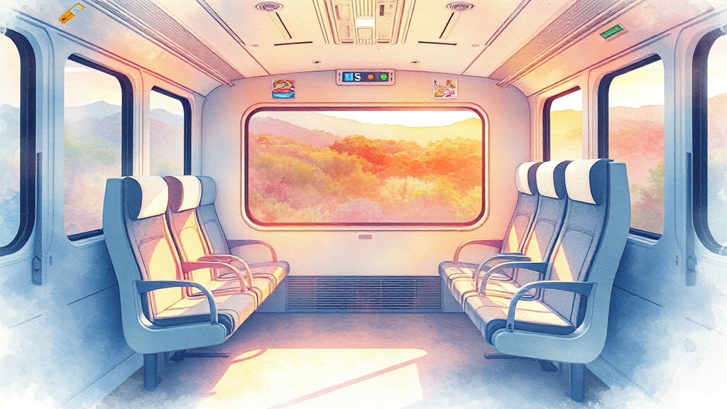 KTX 좌석 종류별 특징 비교 (watercolor 스타일)