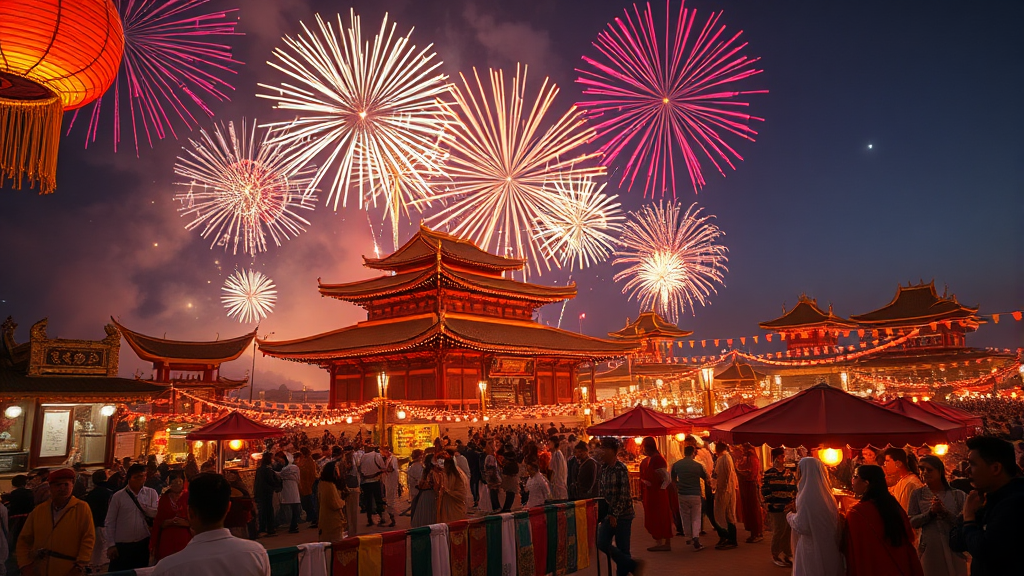 2024 함안 낙화놀이: 예약부터 관람 꿀팁까지 (realistic 스타일)