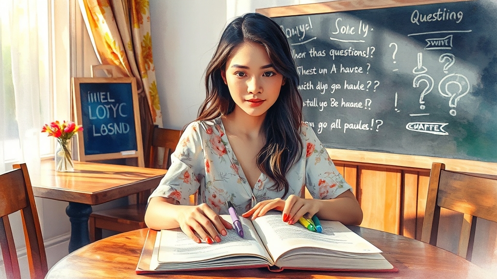 궁금증 해결 (FAQ) (watercolor 스타일)