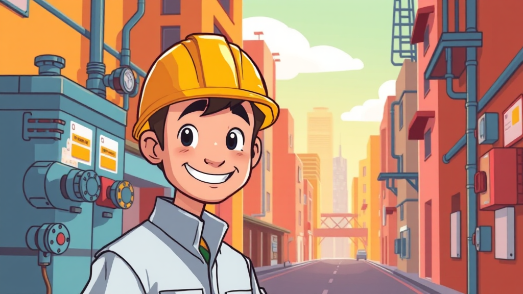 천안 도시가스 고객센터 (cartoon 스타일)