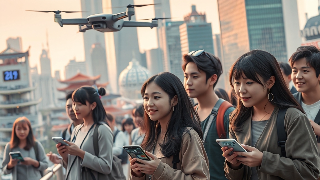 서비스 변화와 미래 전망 (realistic 스타일)