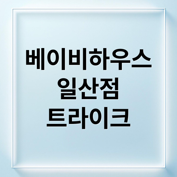 베이비하우스
일산점
트라이크 (베이비 하우스 일산점 트라이크 후기)