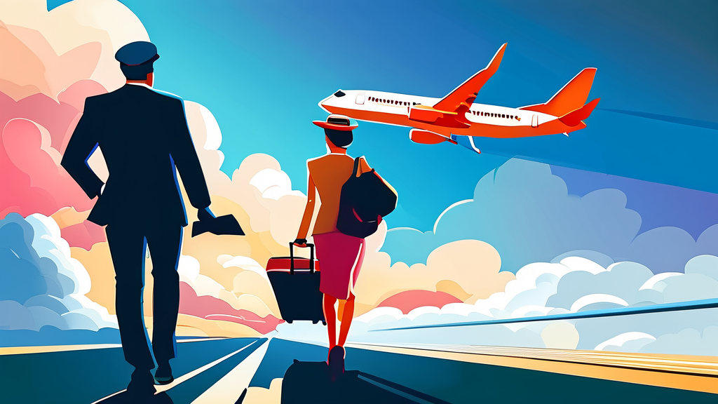 유류할증료 급등, 항공권 가격에 미치는 영향 (cartoon 스타일)