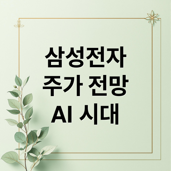 삼성전자
주가 전망
AI 시대 (삼성전자 주가)