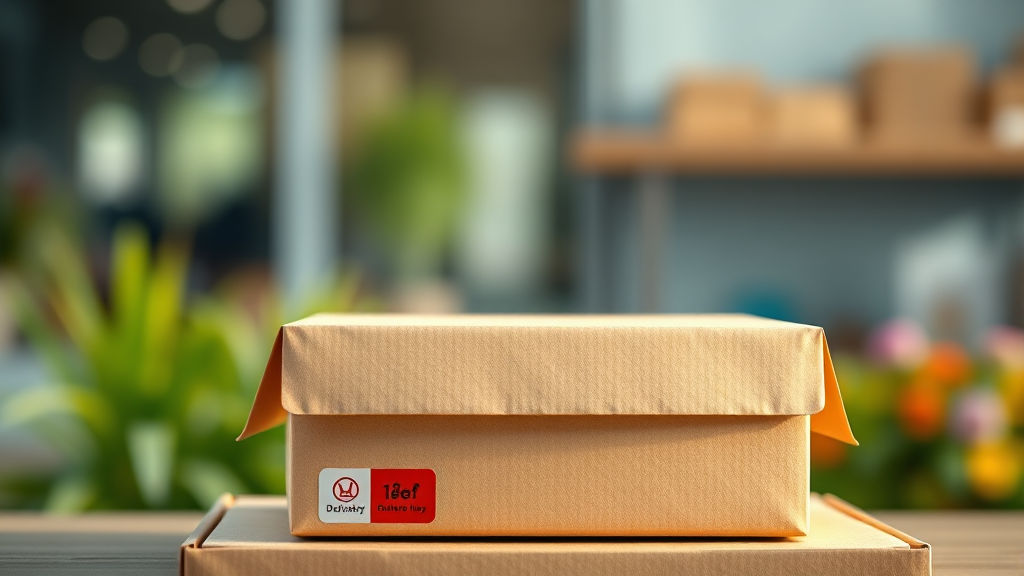 택배 피해 예방 및 대처 방법 (realistic 스타일)