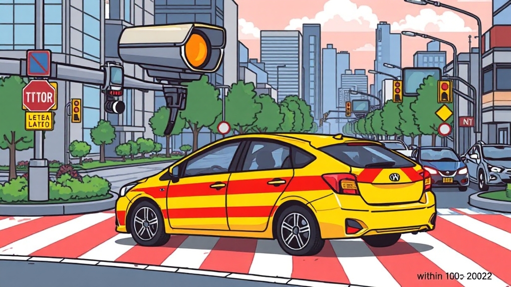 불법유턴 신고 시 주의사항 (cartoon 스타일)