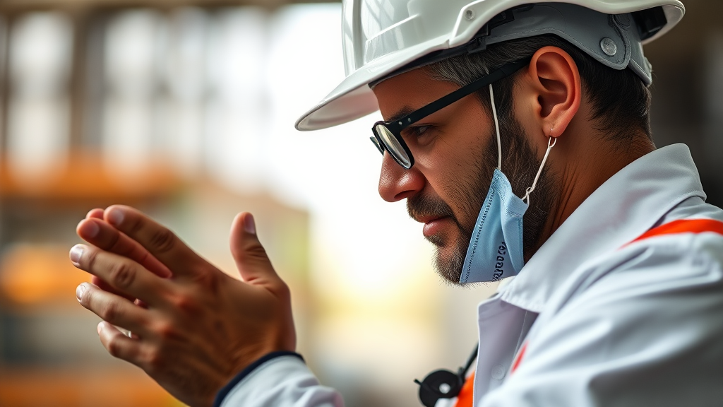 산재 인정 사례와 전문가 필요성 (realistic 스타일)