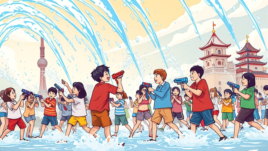 워터밤, 어떤 축제? (cartoon 스타일)