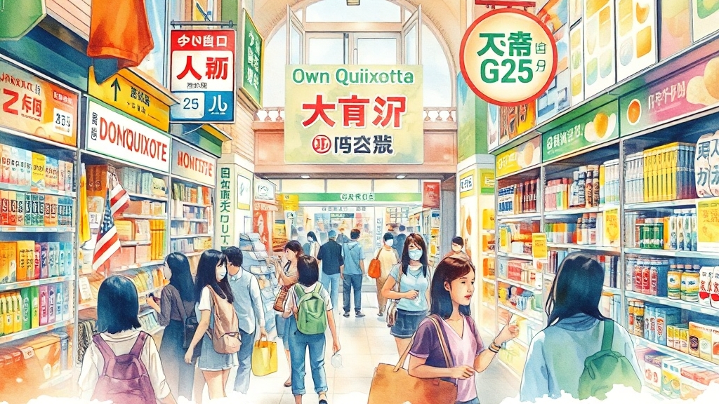 돈키호테, 일본 대표 할인점의 매력 (watercolor 스타일)