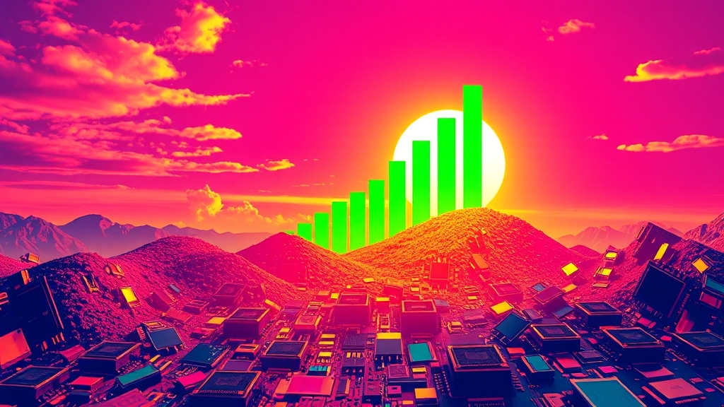 2025년 주가 상승 요인과 전망 (popart 스타일)