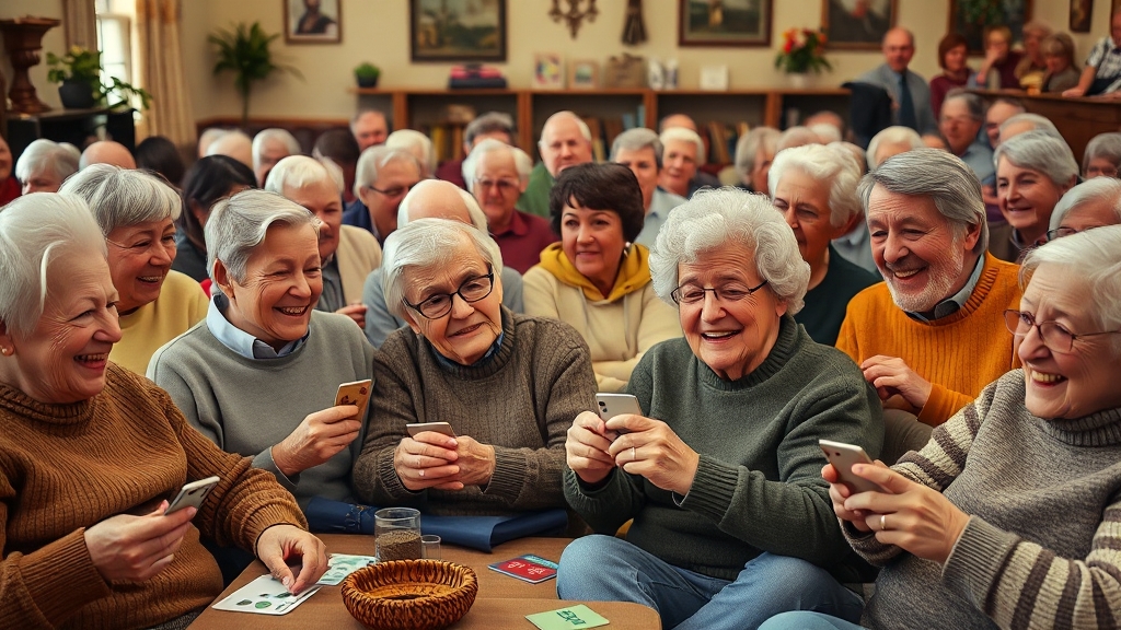 인지 기능 저하 예방, 소셜 네트워크 답? (realistic 스타일)