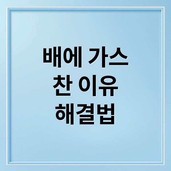 배에 가스
찬 이유
해결법 (배에 가스찼을때 빼는 방법)