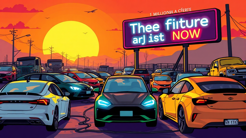 핵심! 전기차 전환 지원금 파헤치기 (cartoon 스타일)