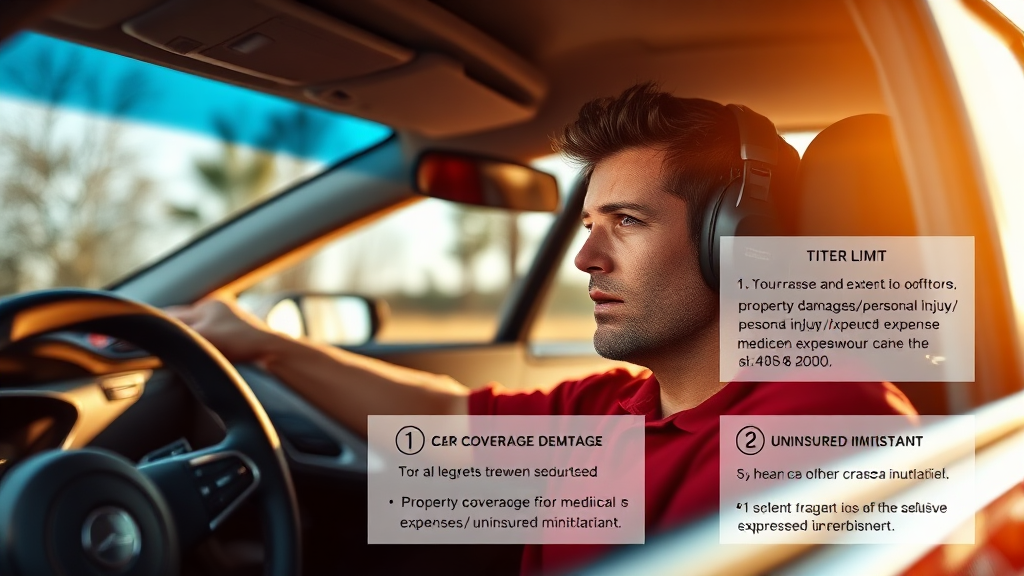 나에게 딱 맞는 자동차보험, 보장 범위와 한도 똑똑하게 설정하기 (realistic 스타일)