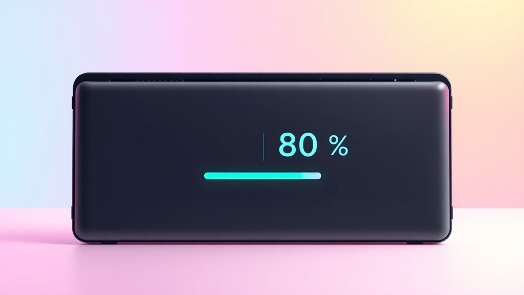 과충전 방지 기능 확인 (illustration 스타일)