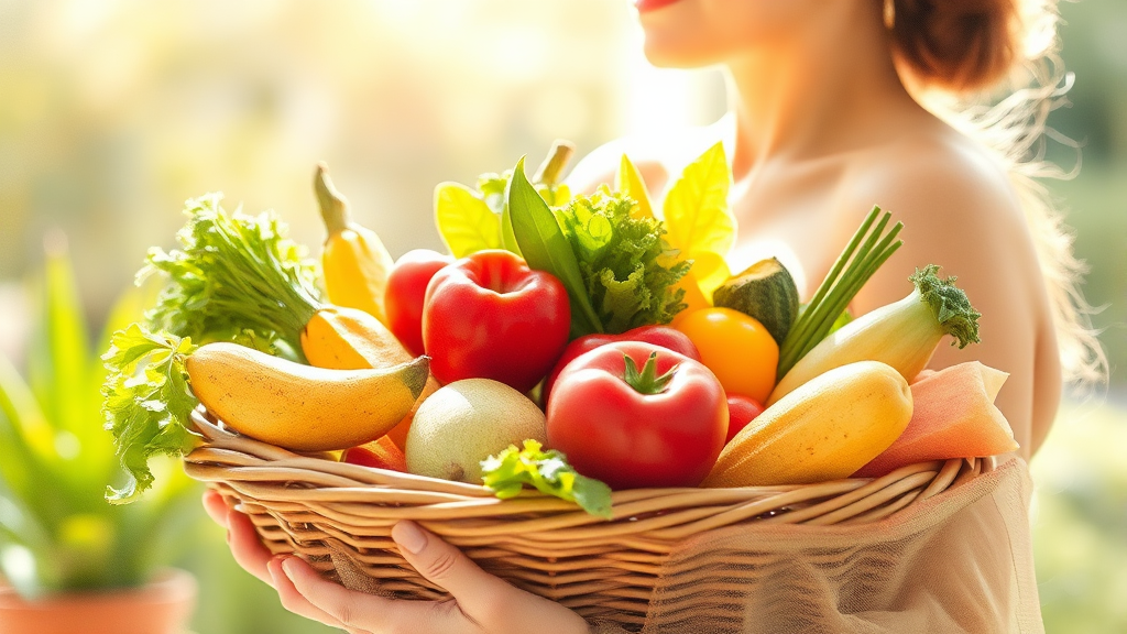 채소·과일, 왜 중요할까? (watercolor 스타일)