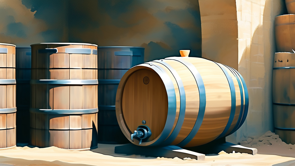 배럴 단위, 그 유래와 역사적 배경 (watercolor 스타일)