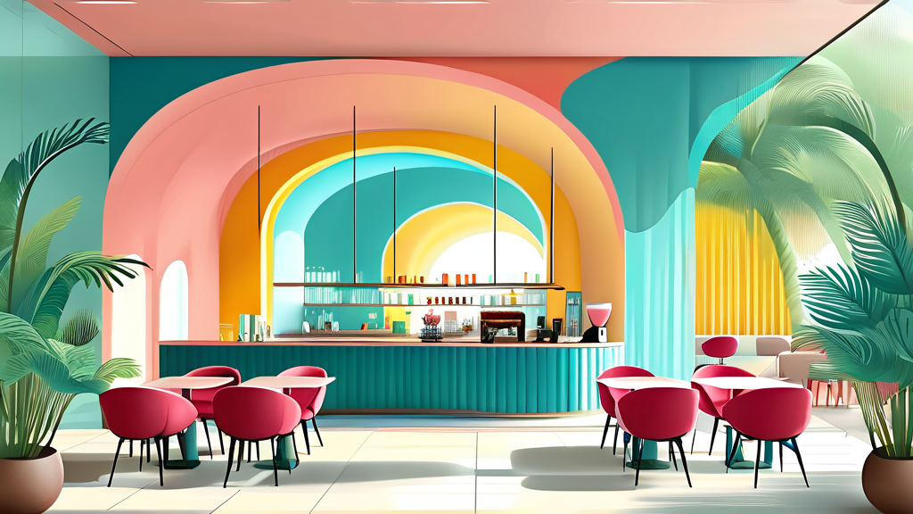 다양한 음식과 음료, 입맛을 사로잡는 메뉴 (watercolor 스타일)